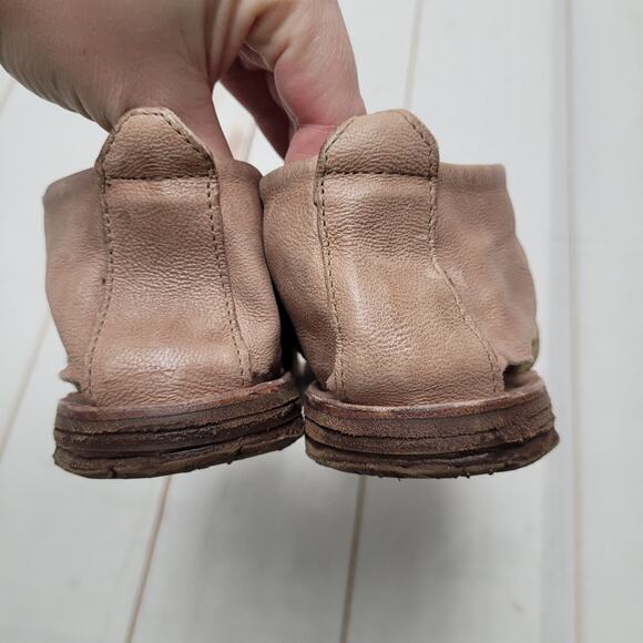 A.S. 98 Remini patchwork leather sandals olive green brown boho Renaissance - Picture 6 of 8